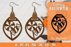 Earring Halloween Lasercut SVG Bundle 283 - CraftNest - Digital Crafting and Art