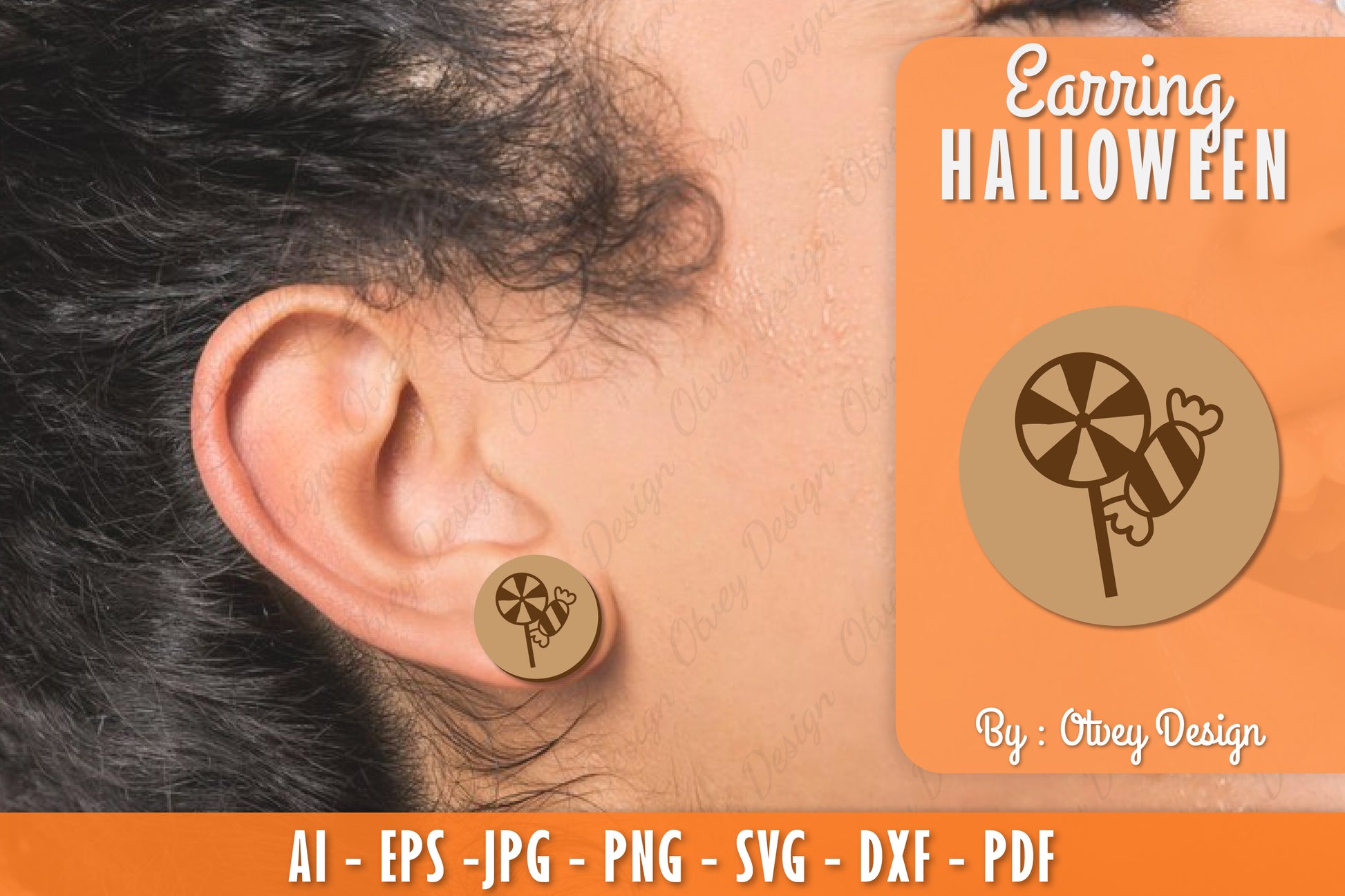 Earring Halloween Lasercut SVG Bundle 80 - CraftNest - Digital Crafting and Art