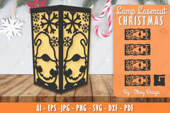 Christmas Lamp Lasercut SVG Bundle 22 - CraftNest - Digital Crafting and Art