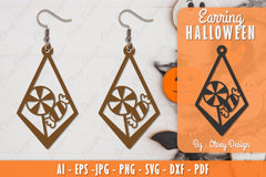 Earring Halloween Lasercut SVG Bundle 138 - CraftNest - Digital Crafting and Art