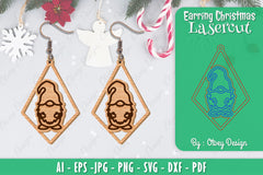 Christmas Earrings SVG Bundle 39 - CraftNest - Digital Crafting and Art
