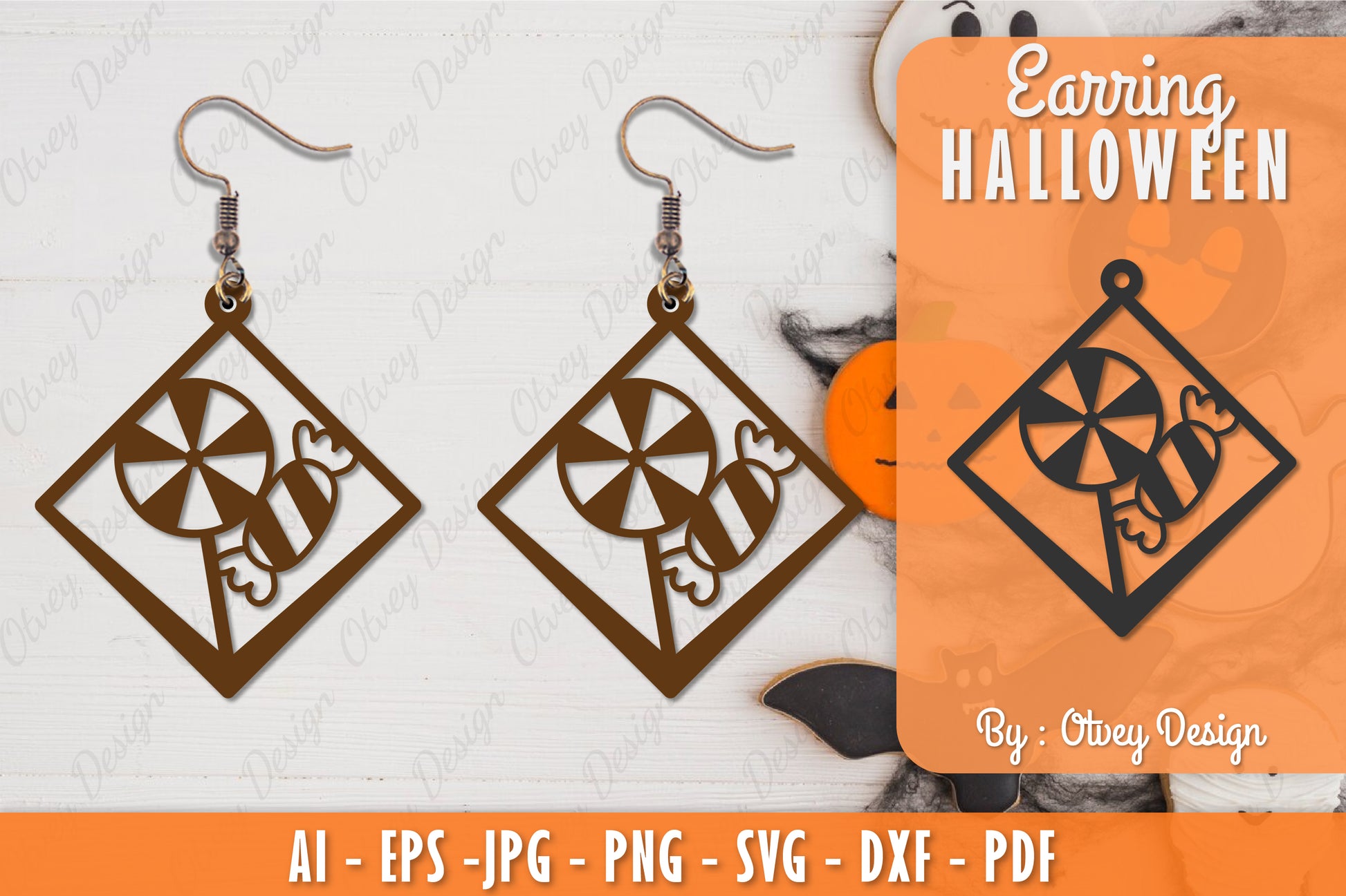 Earring Halloween Lasercut SVG Bundle 224 - CraftNest - Digital Crafting and Art