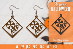 Earring Halloween Lasercut SVG Bundle 224 - CraftNest - Digital Crafting and Art