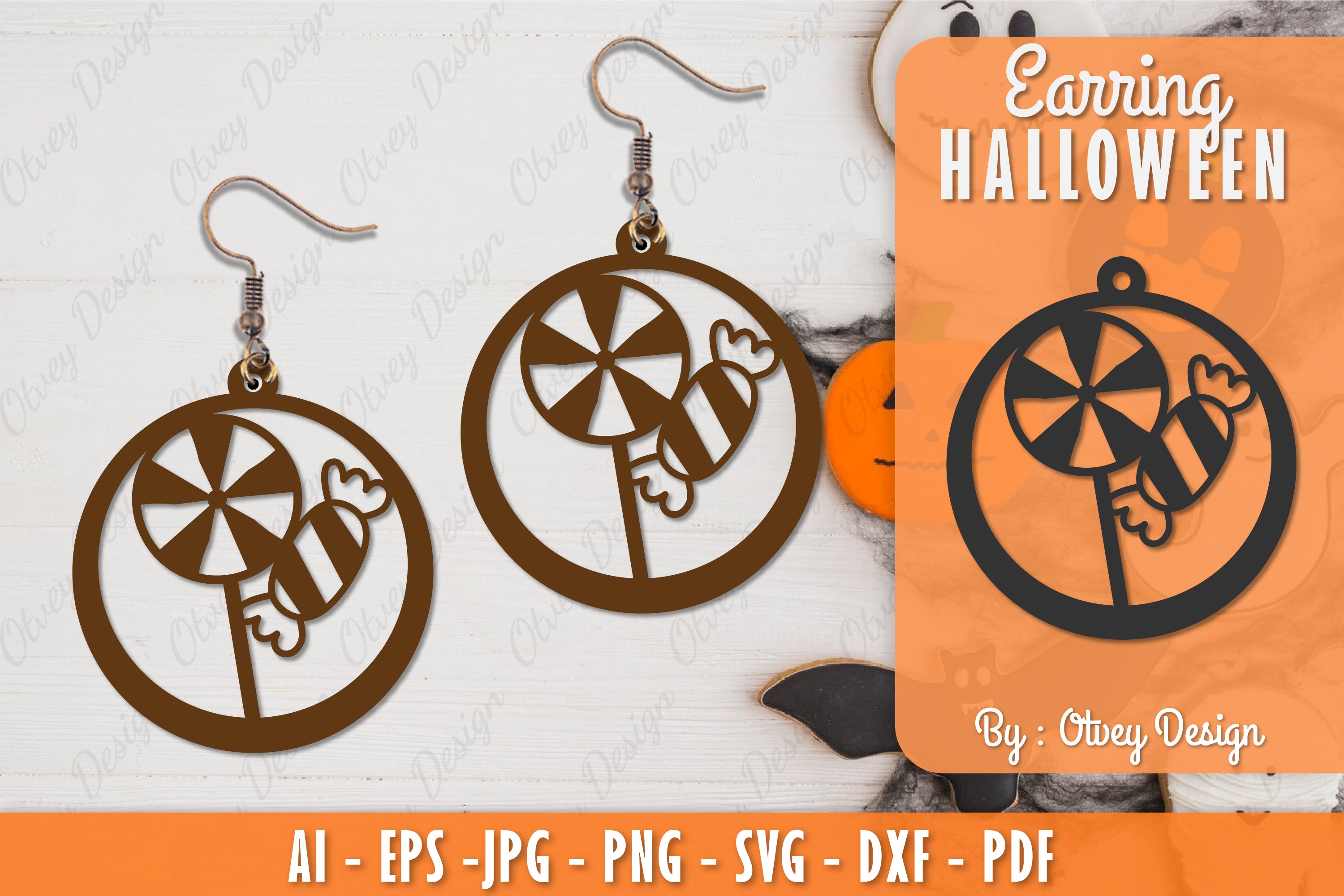 Earring Halloween Lasercut SVG Bundle 196 - CraftNest - Digital Crafting and Art