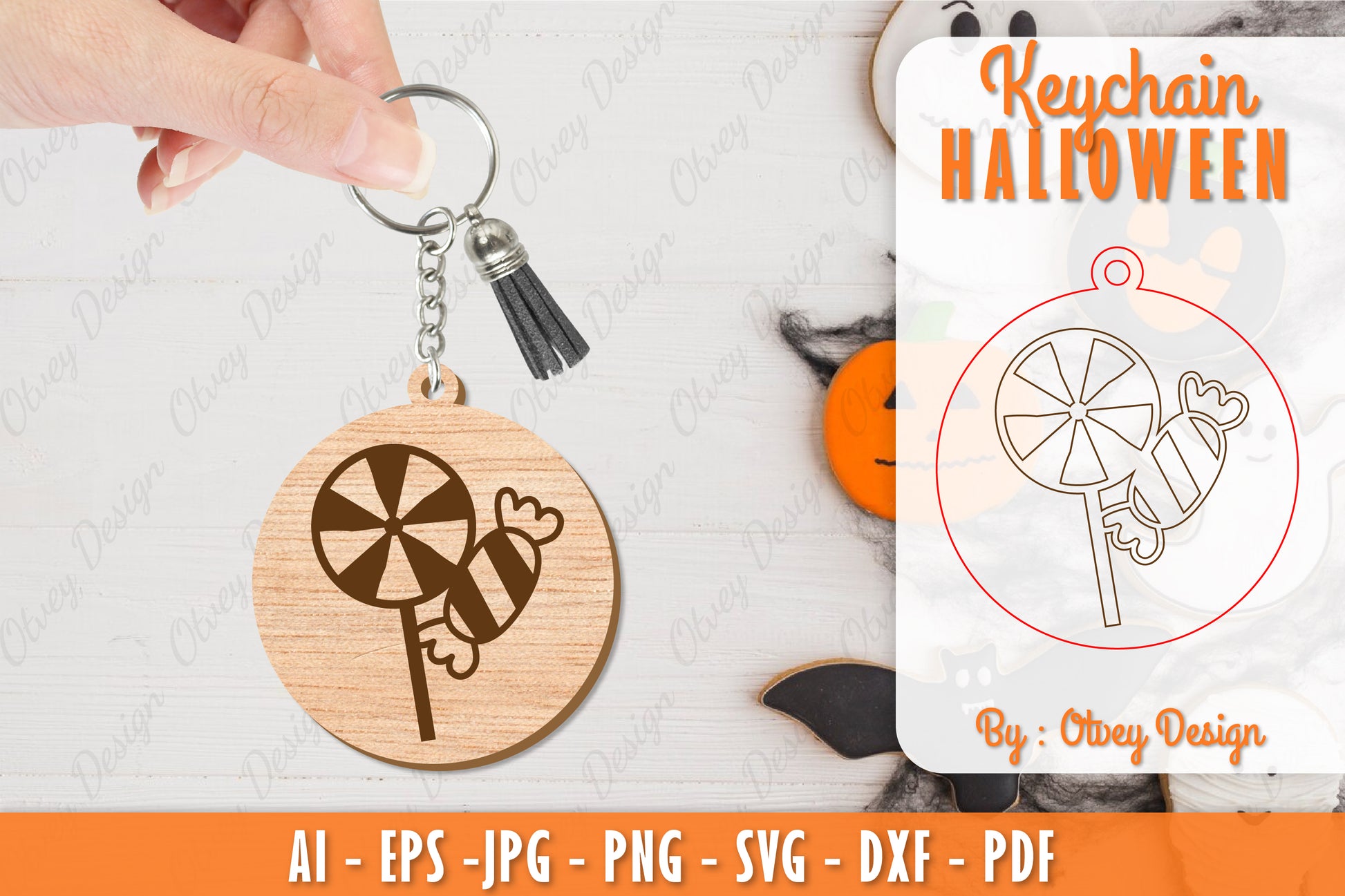 Keychain Halloween Lasercut SVG Bundle 48 - CraftNest - Digital Crafting and Art