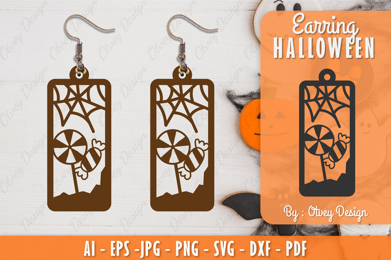 Earring Halloween Lasercut SVG Bundle 52 - CraftNest - Digital Crafting and Art