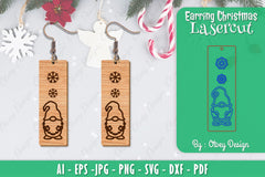 Christmas Earrings SVG Bundle 129 - CraftNest - Digital Crafting and Art