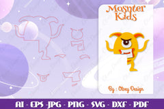 Monster Kids Corner Door Lasercut SVG Bundle 2 - CraftNest - Digital Crafting and Art