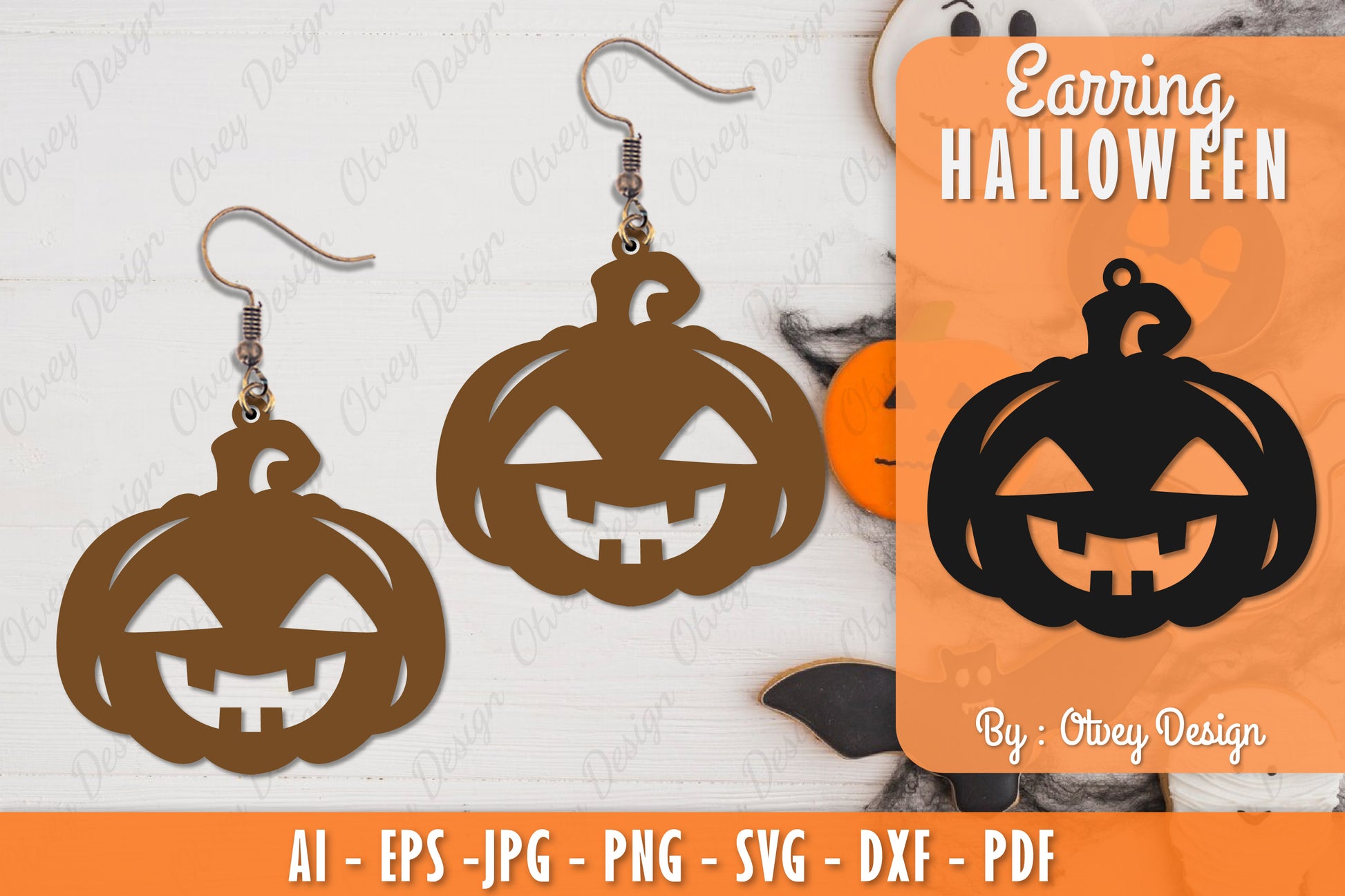 Earring Halloween Lasercut SVG Bundle 12 - CraftNest - Digital Crafting and Art