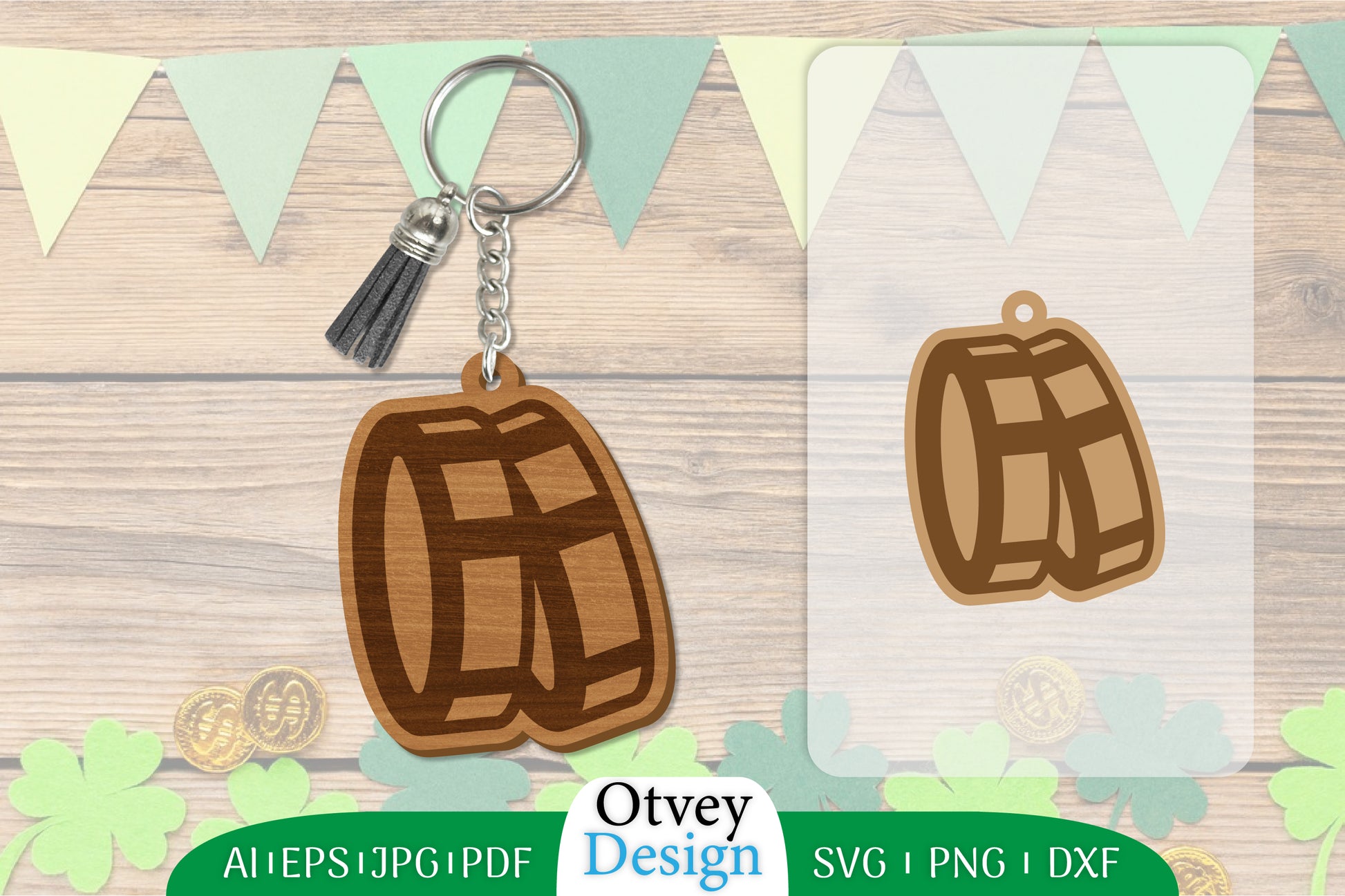 St Patrick's Day Keychain SVG Bundle 5 - CraftNest - Digital Crafting and Art