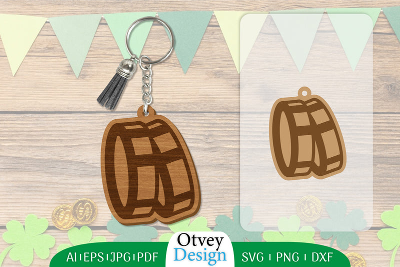 St Patrick's Day Keychain SVG Bundle 5 - CraftNest - Digital Crafting and Art