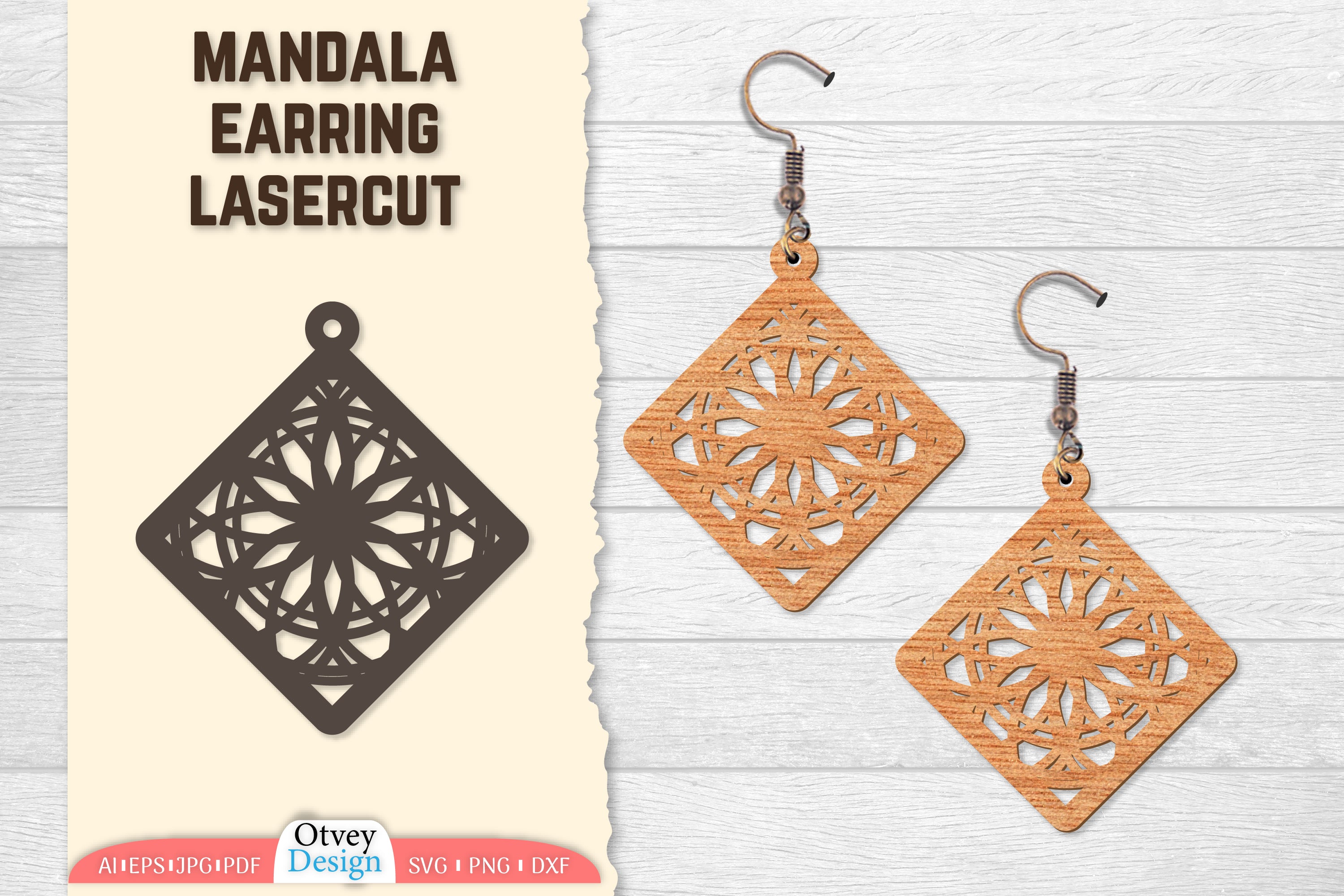 Earring Mandala Lasercut SVG Bundle 10 - CraftNest - Digital Crafting and Art