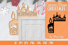 Christmas Corner Door SVG Bundle 12 - CraftNest - Digital Crafting and Art