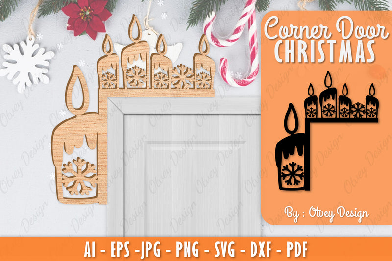 Christmas Corner Door SVG Bundle 12 - CraftNest - Digital Crafting and Art