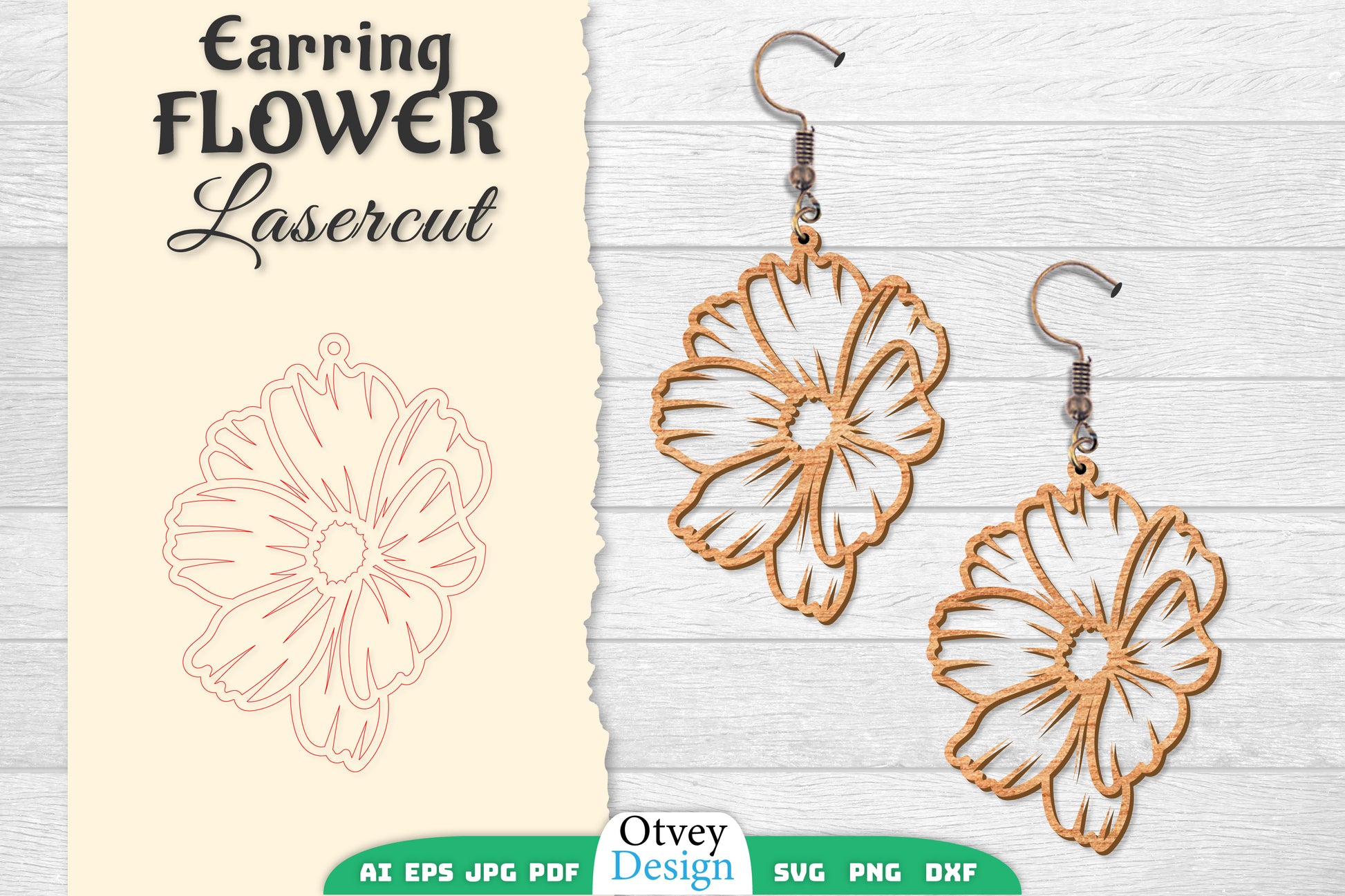 Earring Flower Lasercut SVG Bundle 2 - CraftNest - Digital Crafting and Art