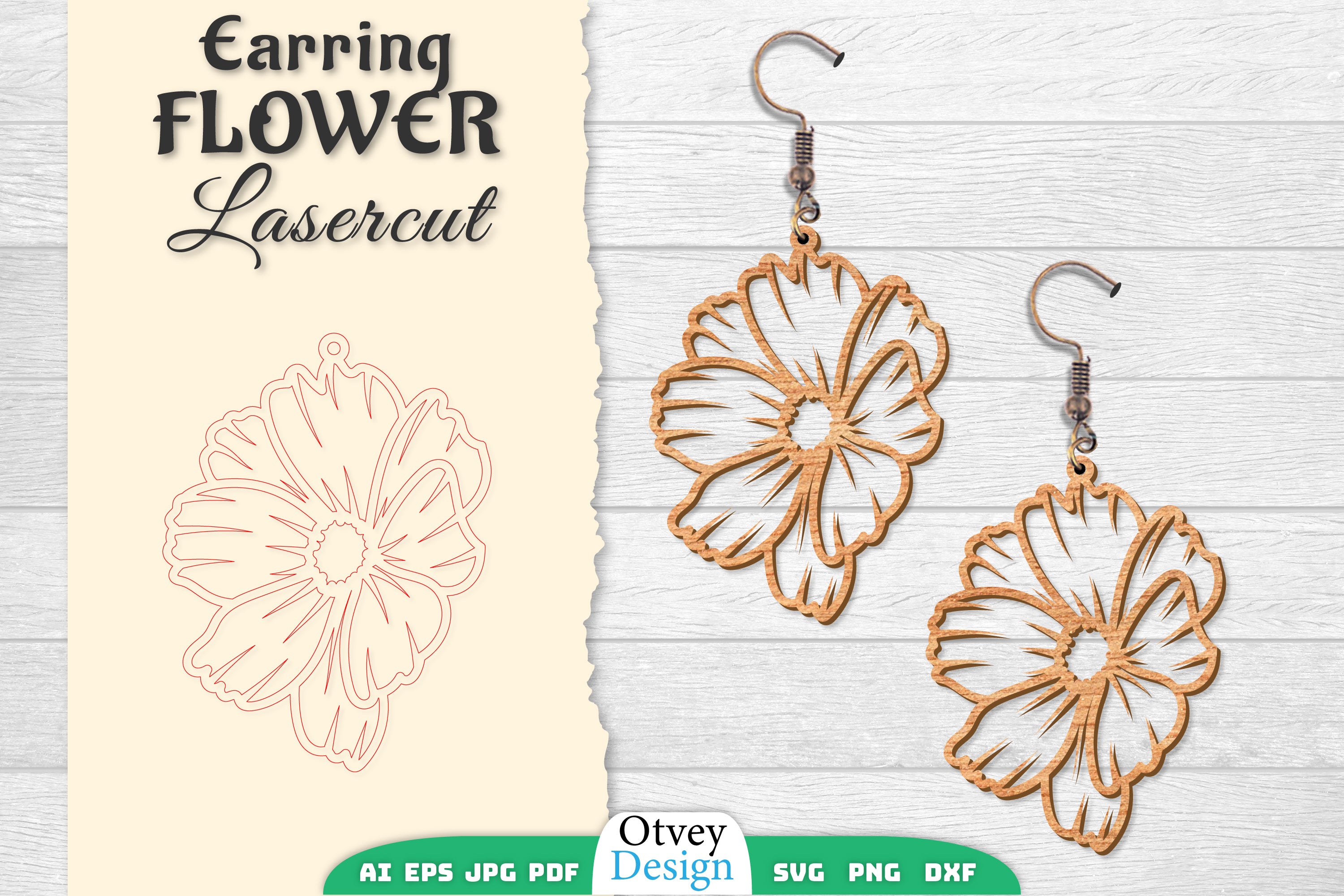 Earring Flower Lasercut SVG Bundle 2 - CraftNest - Digital Crafting and Art