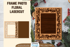 Floral Lasercut 2-Frame Photo SVG Bundle 2 - CraftNest - Digital Crafting and Art