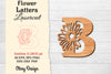 Flower Letters Laser Cut SVG Bundle