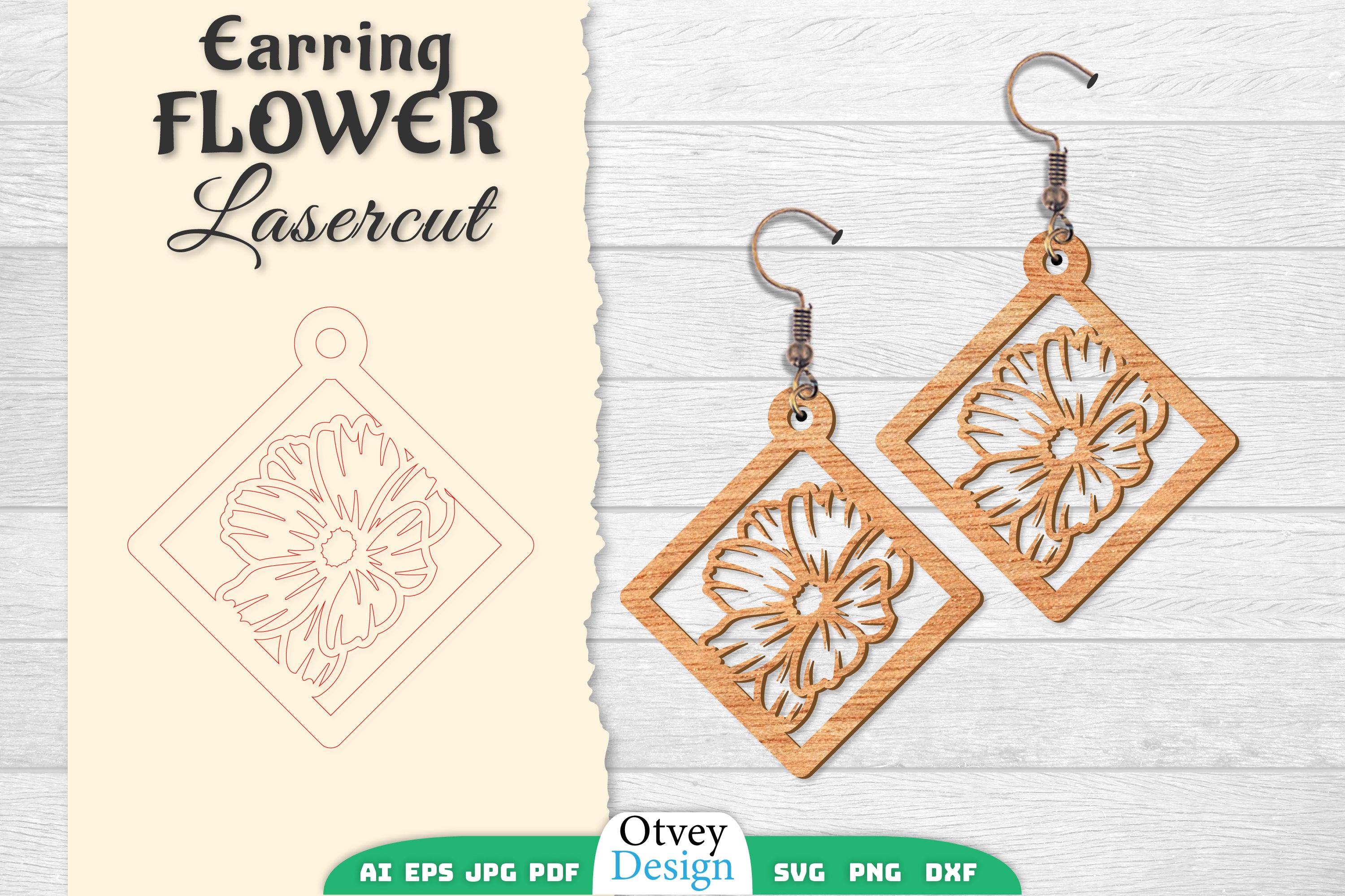 Earring Flower Lasercut SVG Bundle 31 - CraftNest - Digital Crafting and Art