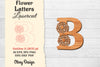 Flower Letters Laser Cut SVG Bundle