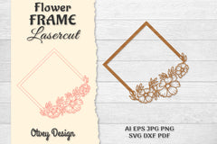 5 Frame Flower Lasercut SVG Bundle 2 - CraftNest - Digital Crafting and Art