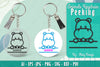 Animals Peeking Keychain SVG Bundle
