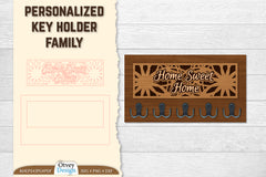 Personalized Key Holder Lasercut SVG Bundle 1 - CraftNest - Digital Crafting and Art