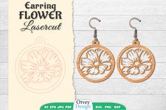 Earring Flower Lasercut SVG Bundle 17 - CraftNest - Digital Crafting and Art