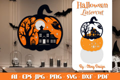 Halloween Pumpkins Lasercut SVG Bundle 2 - CraftNest - Digital Crafting and Art