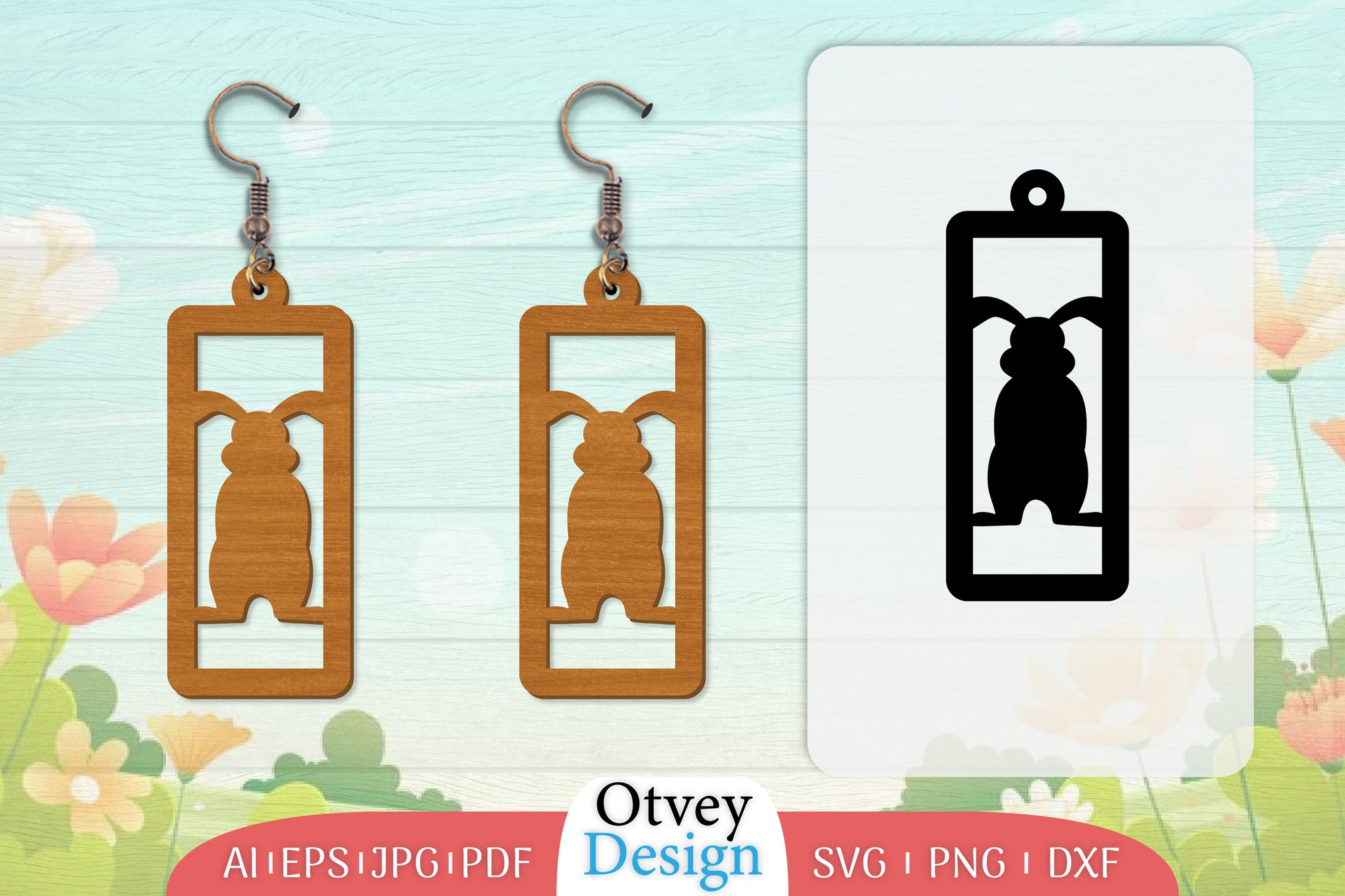Earring Rabbit Lasercut SVG Bundle 65 - CraftNest - Digital Crafting and Art