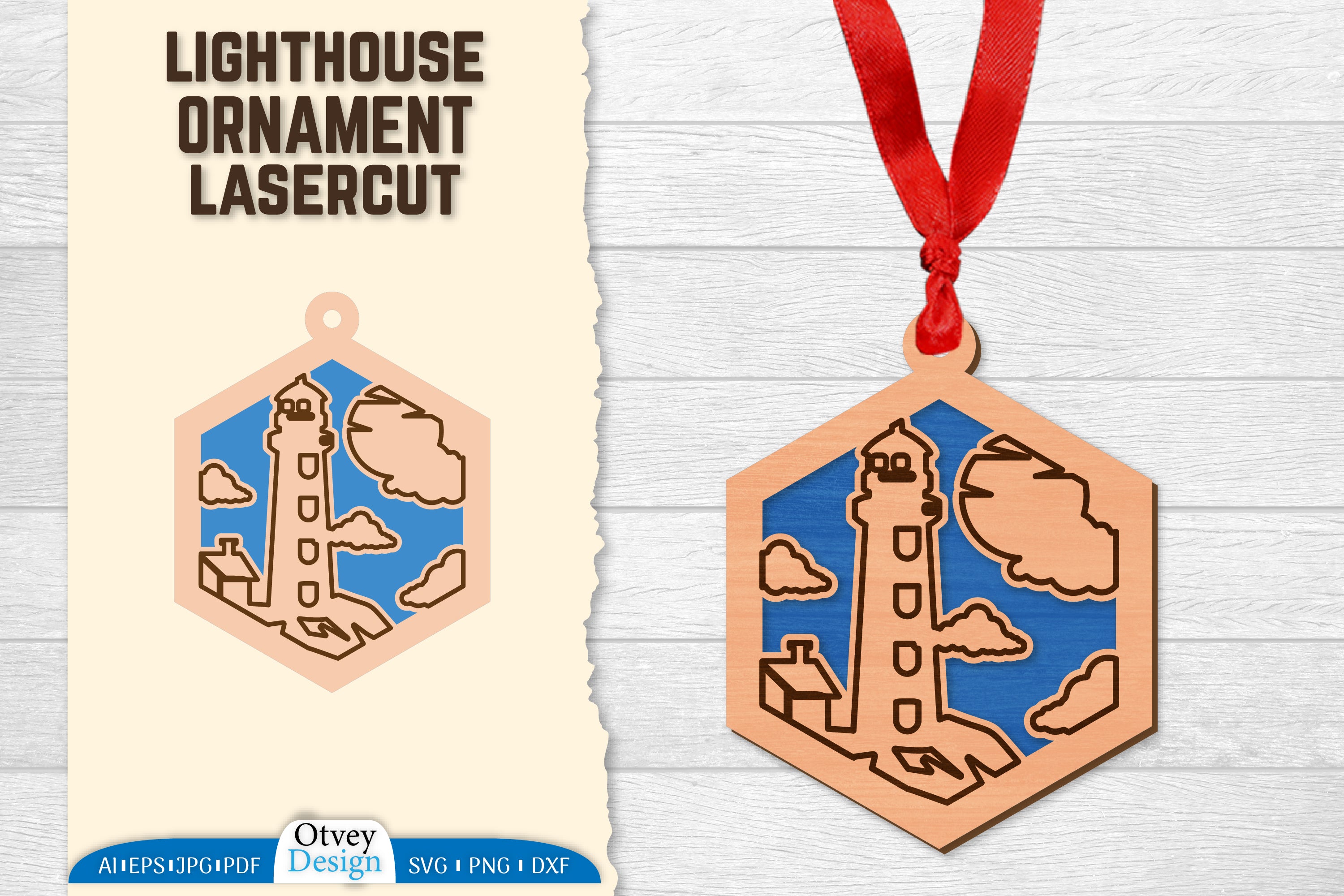 2042 Lighthouse Lasercut Ornament SVG Bundle - CraftNest - Digital Crafting and Art