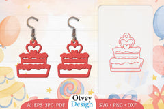 Birthday Earrings Lasercut SVG Bundle 23 - CraftNest - Digital Crafting and Art