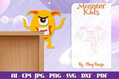 Monster Kids Corner Door Lasercut SVG Bundle 2 - CraftNest - Digital Crafting and Art