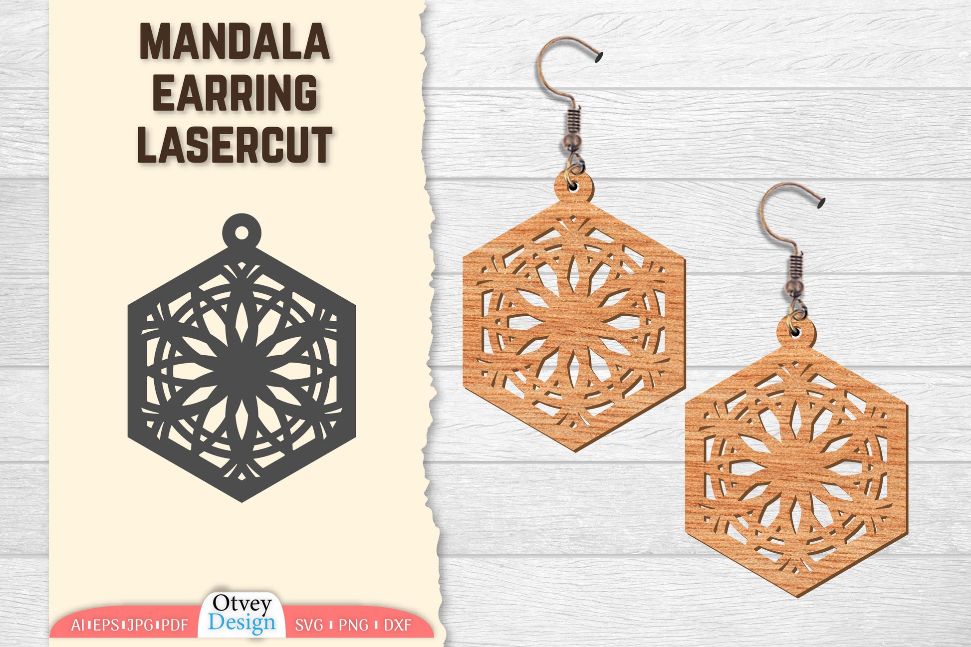 Earring Mandala Lasercut SVG Bundle 49 - CraftNest - Digital Crafting and Art