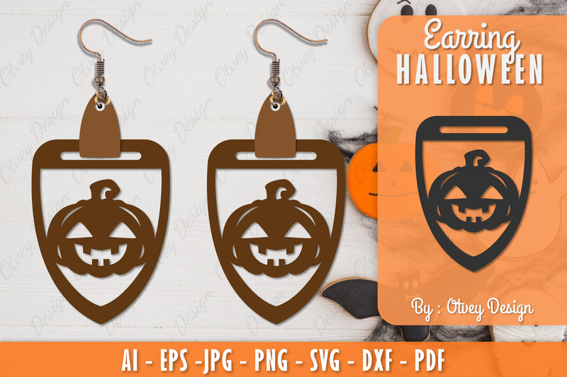 Earring Halloween Lasercut SVG Bundle 244 - CraftNest - Digital Crafting and Art