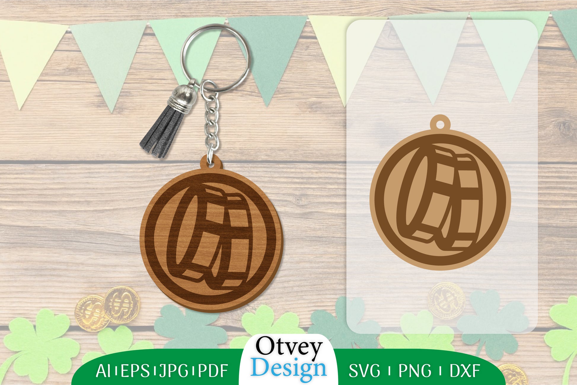 St Patrick's Day Keychain SVG Bundle 28 - CraftNest - Digital Crafting and Art