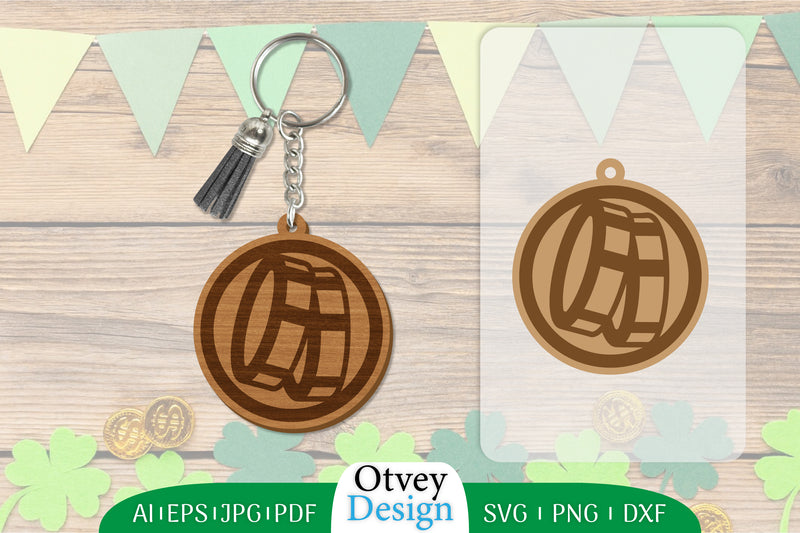 St Patrick's Day Keychain SVG Bundle 28 - CraftNest - Digital Crafting and Art