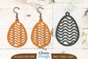 Happy Easter Egg Earring Lasercut SVG Bundle