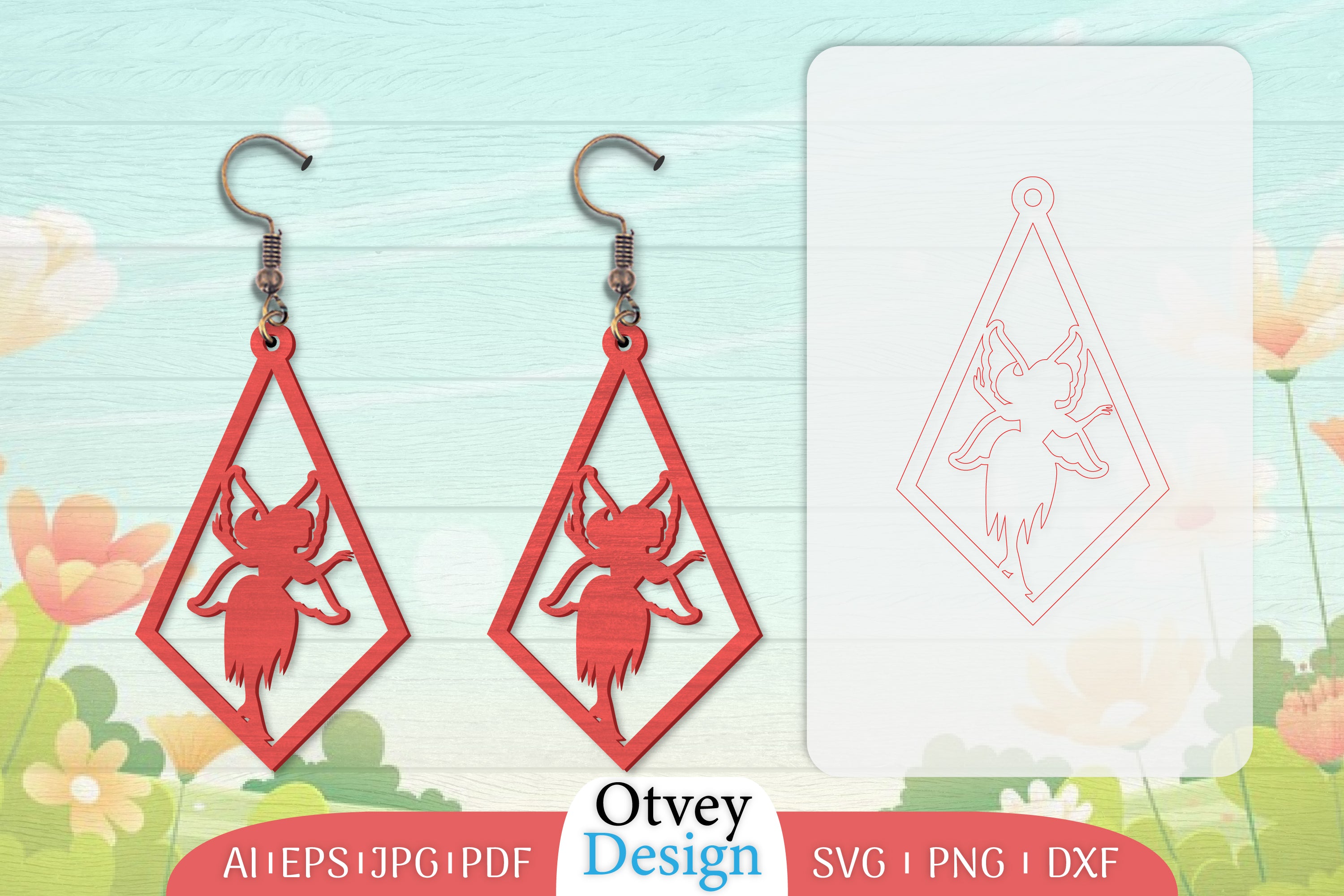 Fairy Earring Lasercut SVG Bundle 26 - CraftNest - Digital Crafting and Art