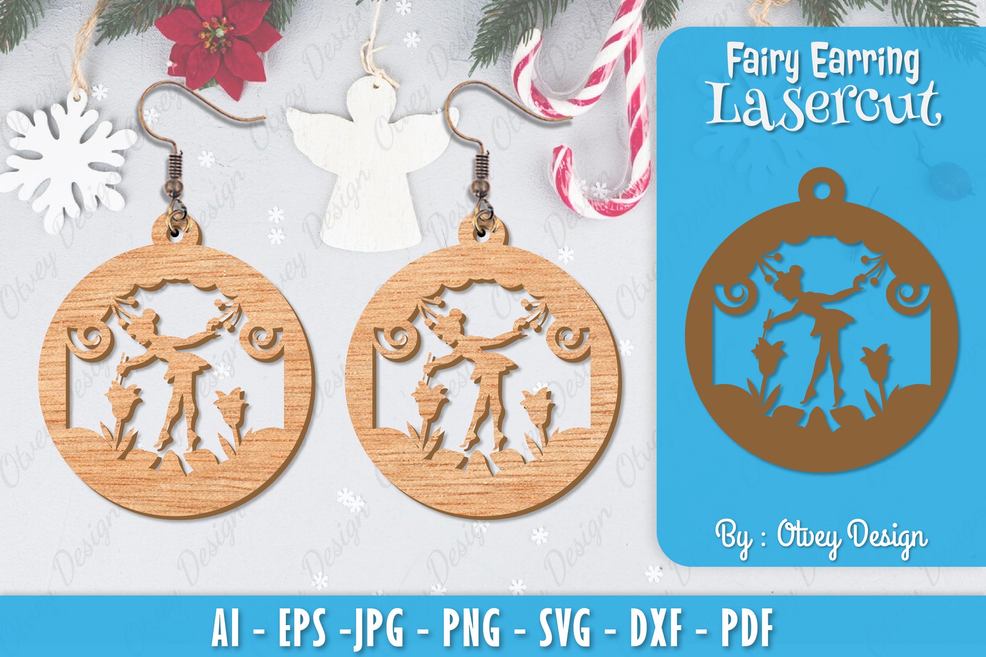 Fairy 3D Earring Lasercut SVG Bundle 2 - CraftNest - Digital Crafting and Art
