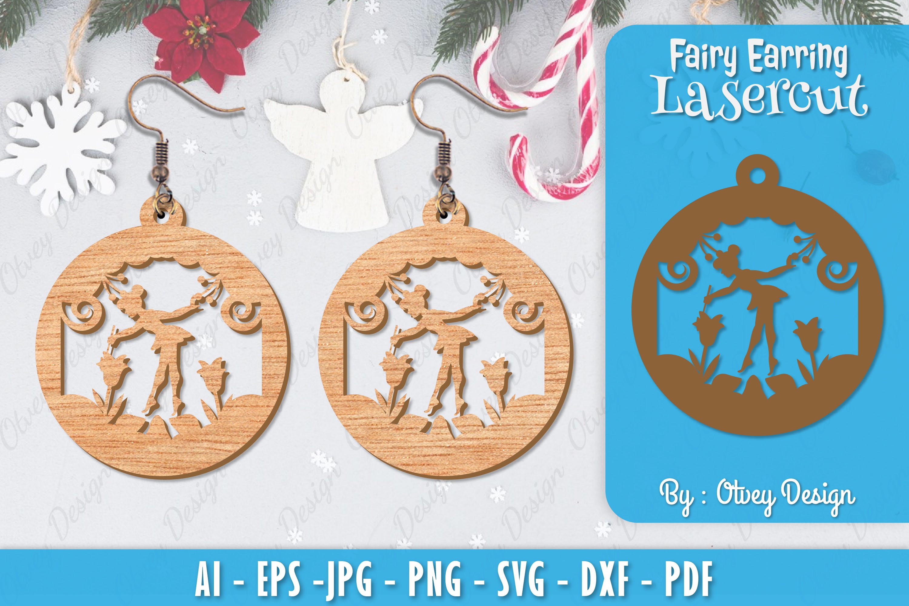Fairy 3D Earring Lasercut SVG Bundle 2 - CraftNest - Digital Crafting and Art
