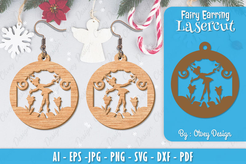 Fairy 3D Earring Lasercut SVG Bundle 2 - CraftNest - Digital Crafting and Art