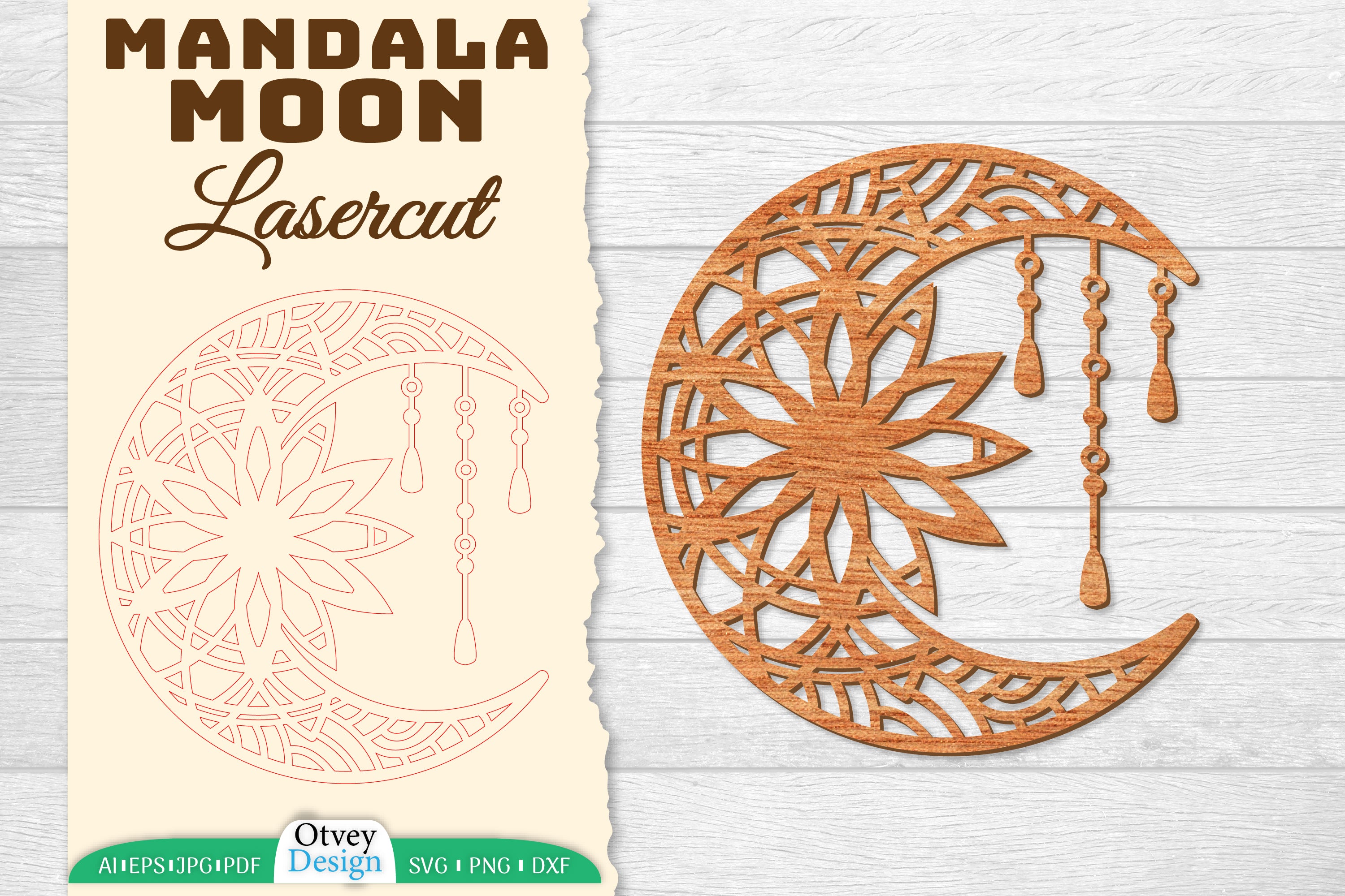 Moon Mandala Lasercut SVG Bundle 2 - CraftNest - Digital Crafting and Art
