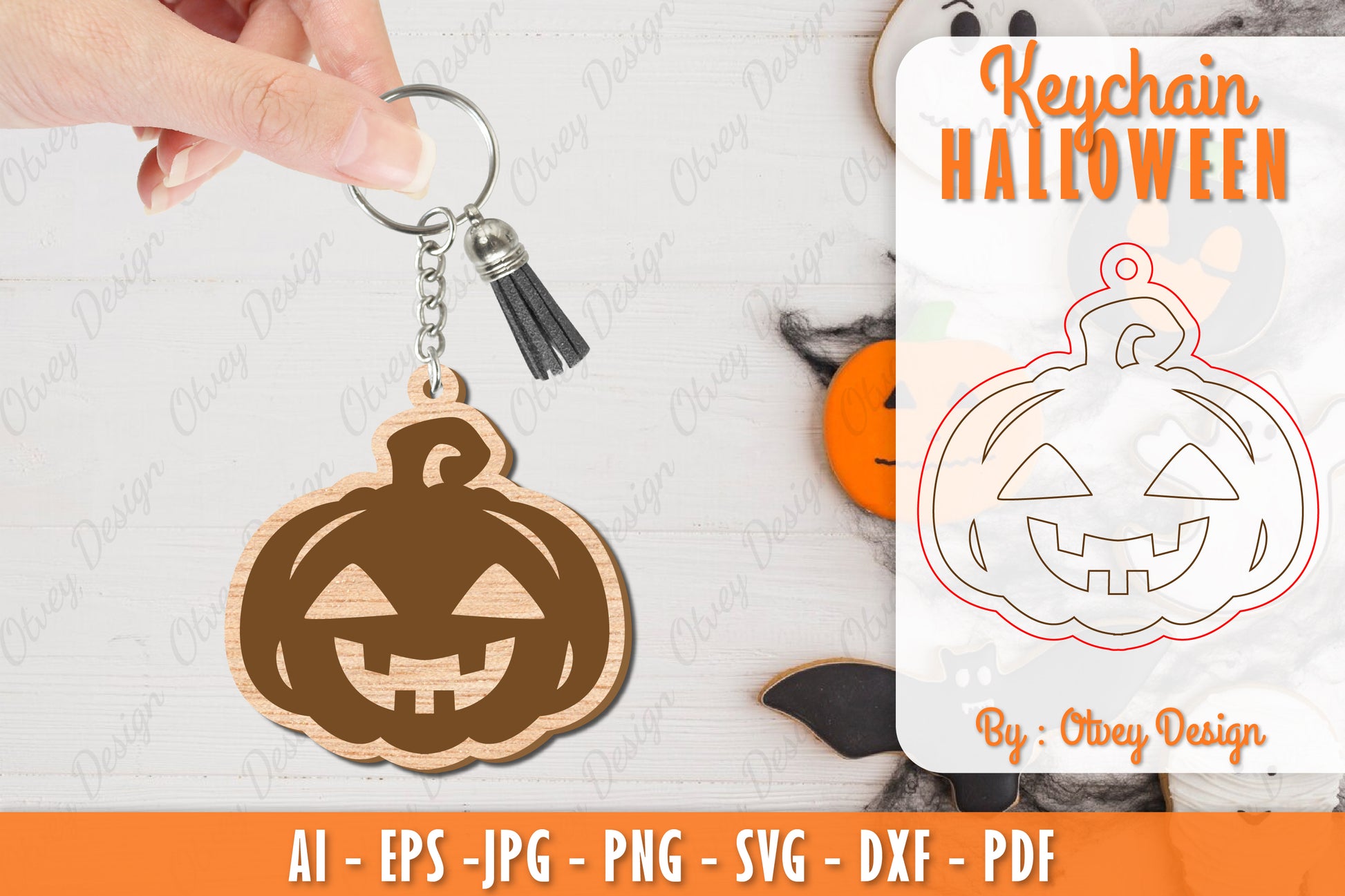 Keychain Halloween Lasercut SVG Bundle 12 - CraftNest - Digital Crafting and Art