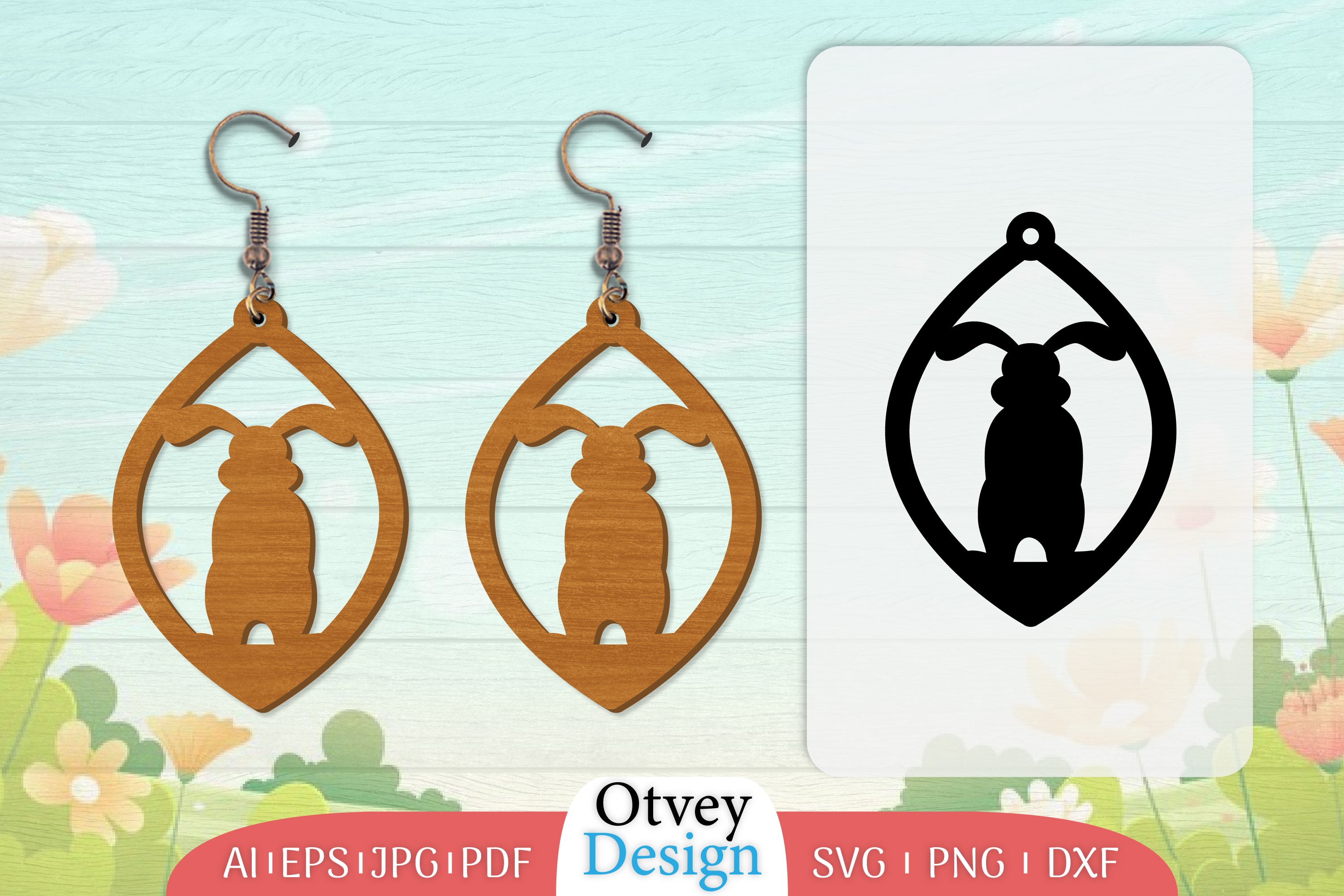 Earring Rabbit Lasercut SVG Bundle 38 - CraftNest - Digital Crafting and Art