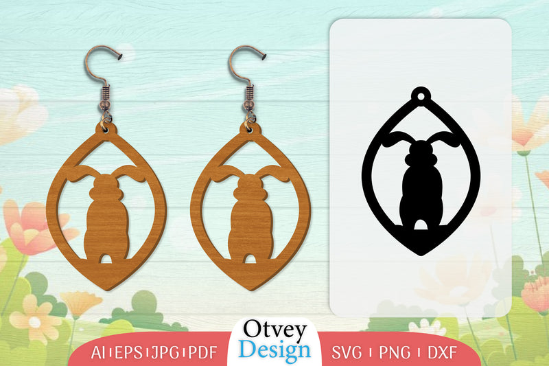 Earring Rabbit Lasercut SVG Bundle 38 - CraftNest - Digital Crafting and Art