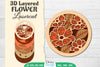 3D Layered Flower Lasercut SVG Bundle