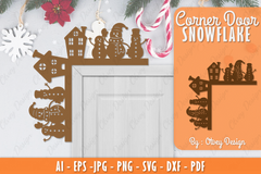 Snowman Door Corner Lasercut SVG Bundle 3 - CraftNest - Digital Crafting and Art