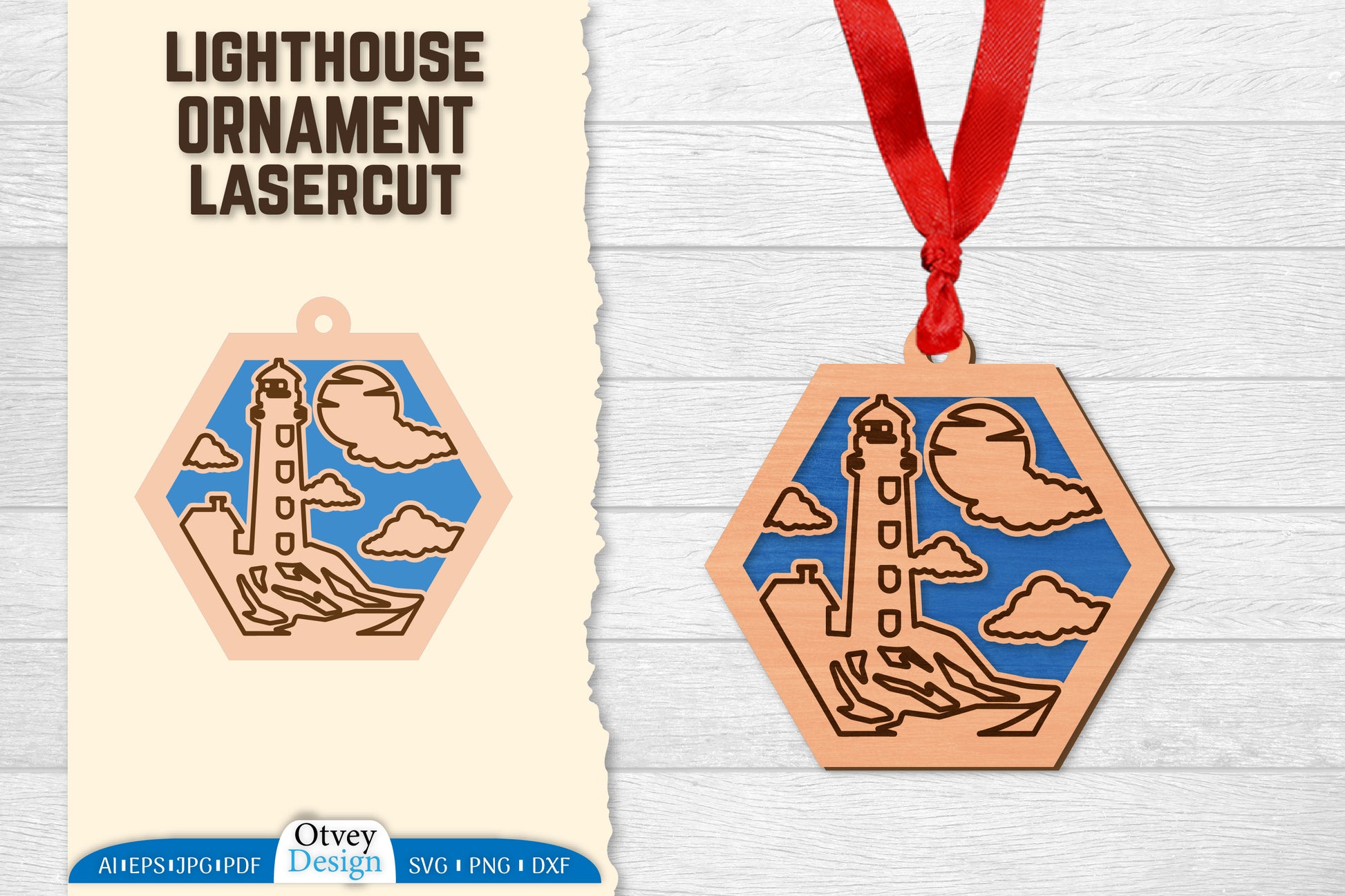 2030 Lighthouse Lasercut Ornament SVG Bundle - CraftNest - Digital Crafting and Art