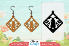 Earring Rabbit Lasercut SVG Bundle 20 - CraftNest - Digital Crafting and Art